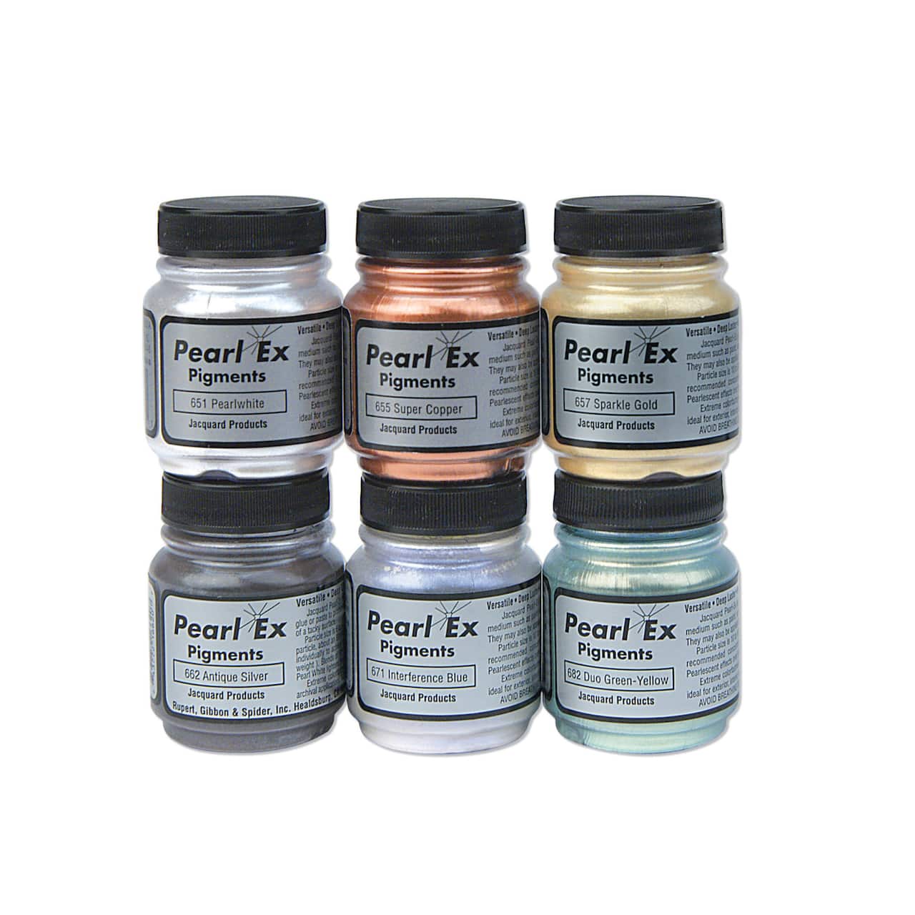Jacquard Pearl Ex Powdered Pigment 6 Color Set
